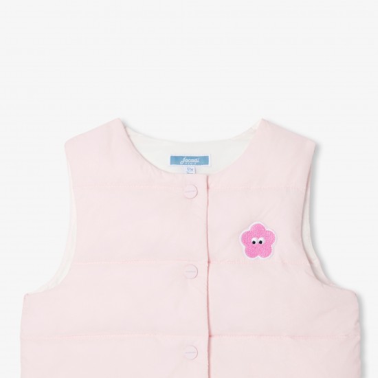 Baby girl sleeveless padded jacket