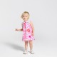 Baby girl dress with plant motif