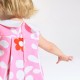 Baby girl dress with plant motif
