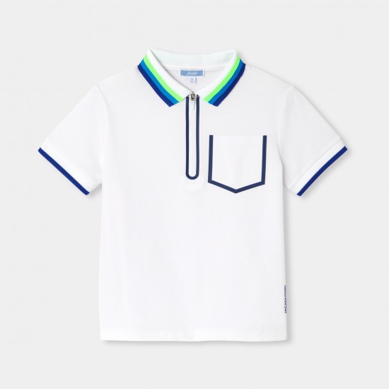 Boy's polo shirt in cotton piqué