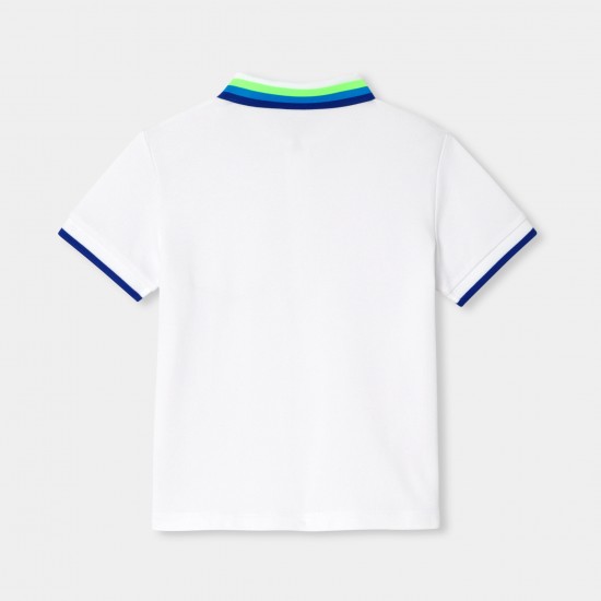 Boy's polo shirt in cotton piqué