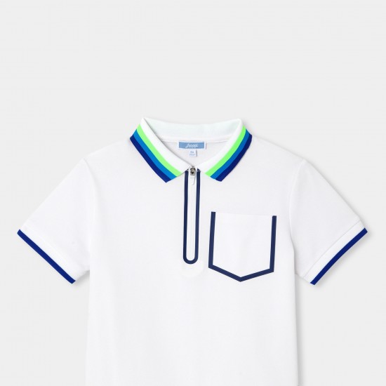 Boy's polo shirt in cotton piqué