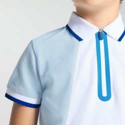 Boy's polo shirt in cotton piqué