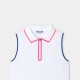 Girl sleeveless polo shirt