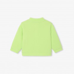 Baby boy cardigan in cotton piqué