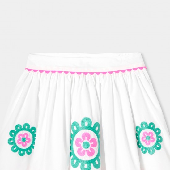 Girl poplin skirt