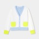 Girl colorblock cardigan