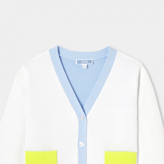 Girl colorblock cardigan
