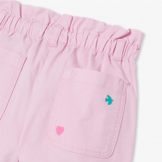 Girl shorts in gabardine