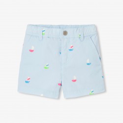Baby boy shorts in twill