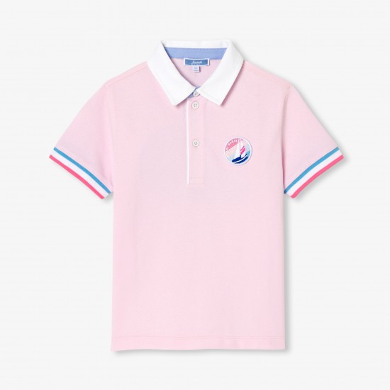 Boy's polo shirt in cotton piqué