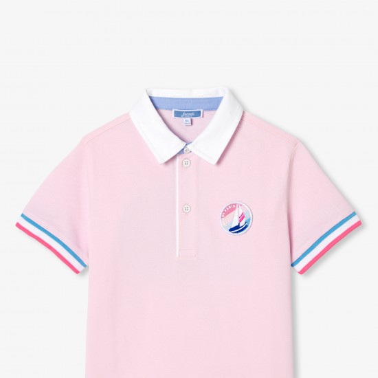 Boy's polo shirt in cotton piqué