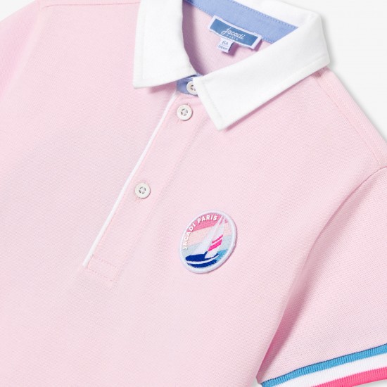 Boy's polo shirt in cotton piqué