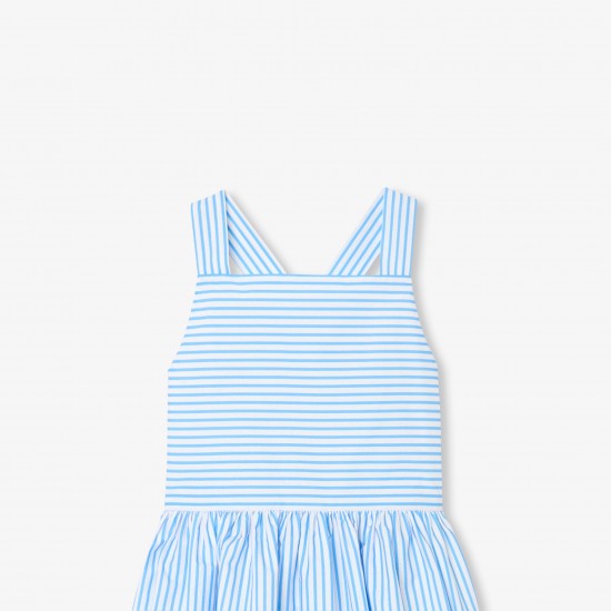 Girl cross-over back dress