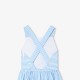 Girl cross-over back dress
