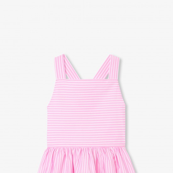 Girl cross-over back dress