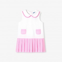 Baby girl dress in cotton piqué