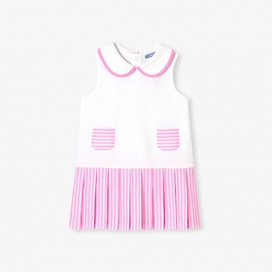 Baby girl dress in cotton piqué