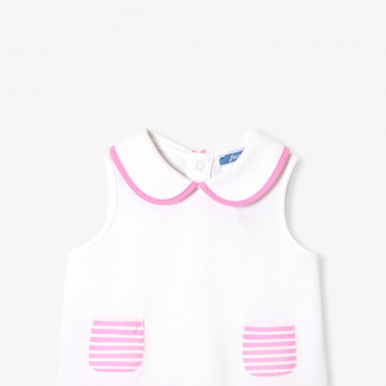 Baby girl dress in cotton piqué