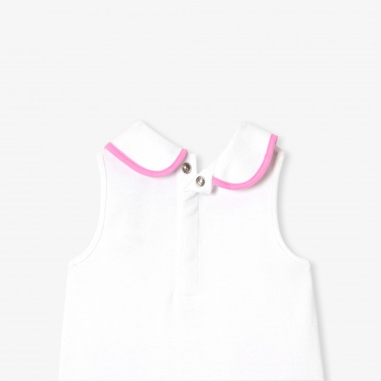 Baby girl dress in cotton piqué