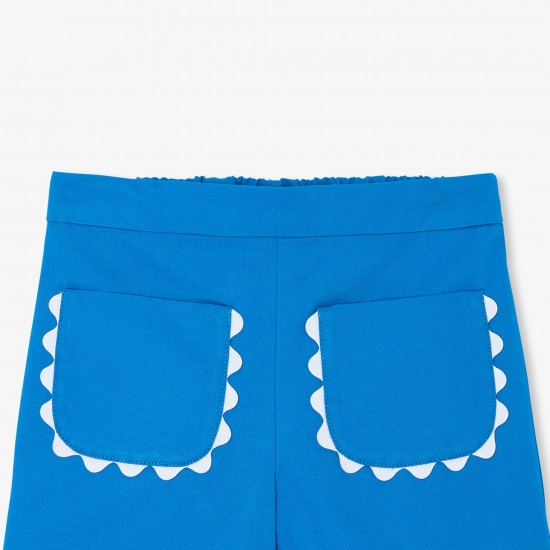 Baby girl shorts in twill