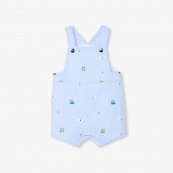 Baby boy short overalls in Oxford