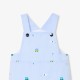 Baby boy short overalls in Oxford