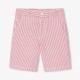 Boy's Bermuda shorts in striped twill