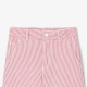 Boy's Bermuda shorts in striped twill
