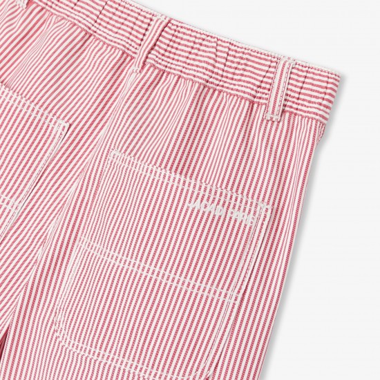 Boy's Bermuda shorts in striped twill