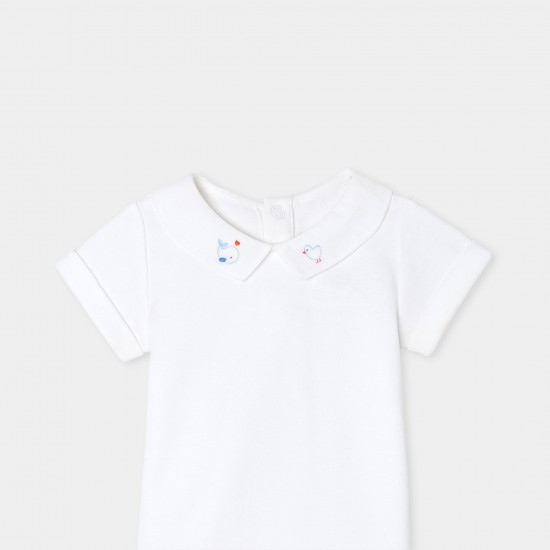 Baby boy short-sleeved bodysuit