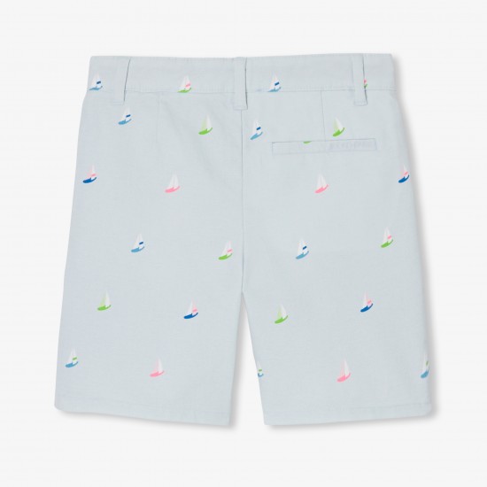 Boy's shorts in printed twill