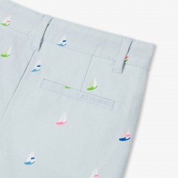 Boy's shorts in printed twill