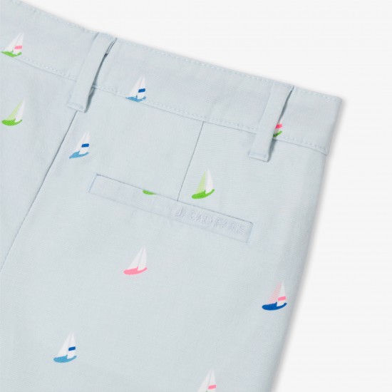Boy's shorts in printed twill