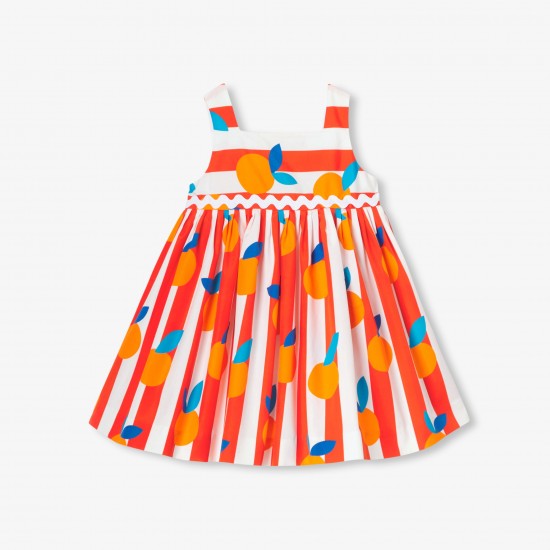Baby girl orange dress