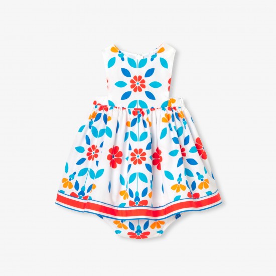 Baby girl dress in poplin