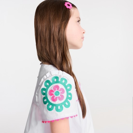 Girl blouse in poplin