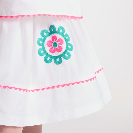 Girl poplin skirt