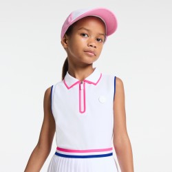 Girl sleeveless polo shirt