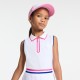 Girl sleeveless polo shirt