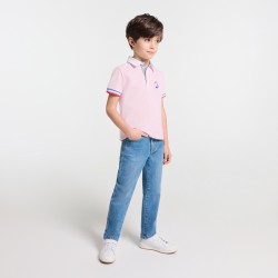Boy's polo shirt in cotton piqué