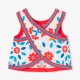 Girl cross-back top in poplin