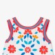 Girl cross-back top in poplin