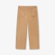 Girl wide-leg gabardine pants