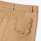Girl wide-leg gabardine pants