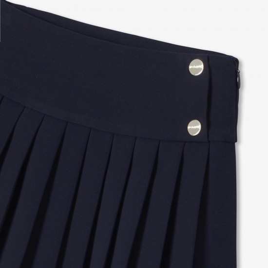 Girl pleated crepe skirt