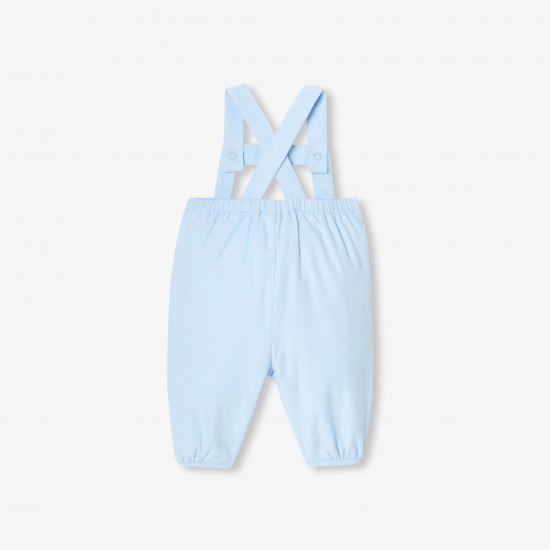Baby boy velvet overalls