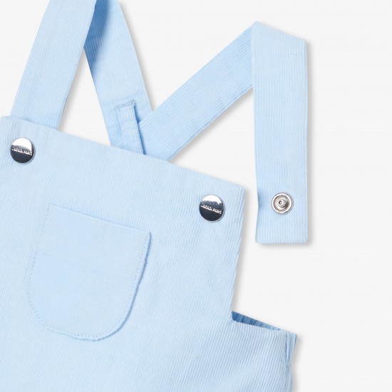 Baby boy velvet overalls