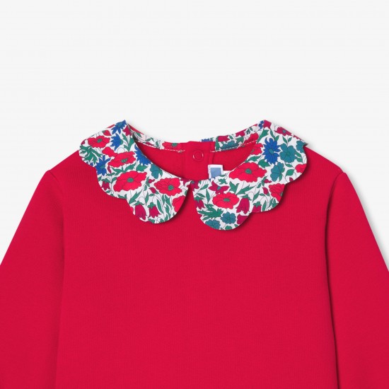 Baby girl fleece sweater