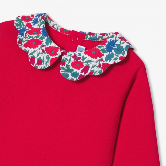 Baby girl fleece sweater